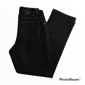 Harley Davidson ladies black straight leg jeans size 6P